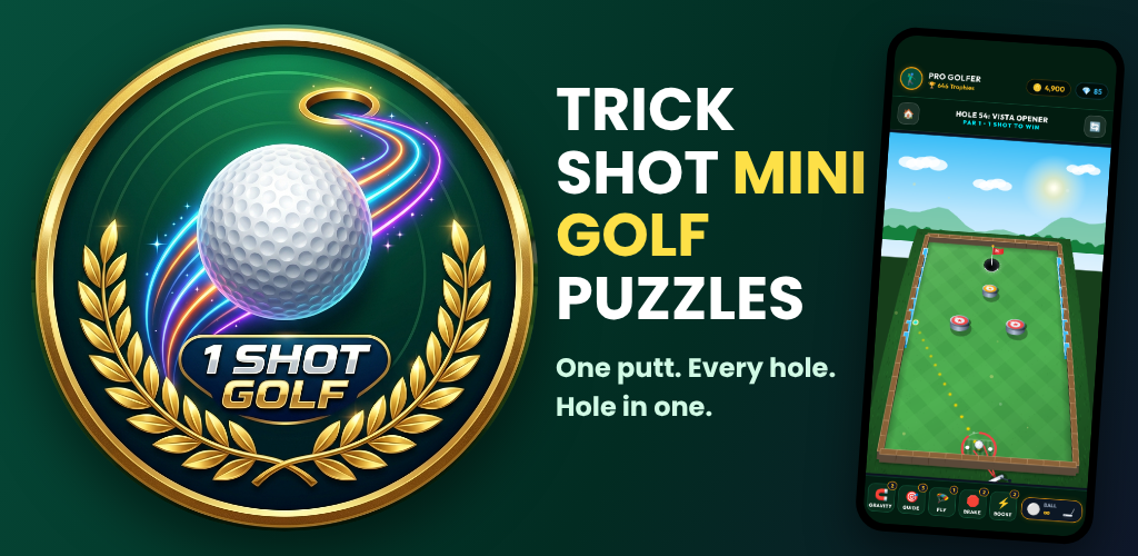 1 Shot Golf trick-shot course artwork