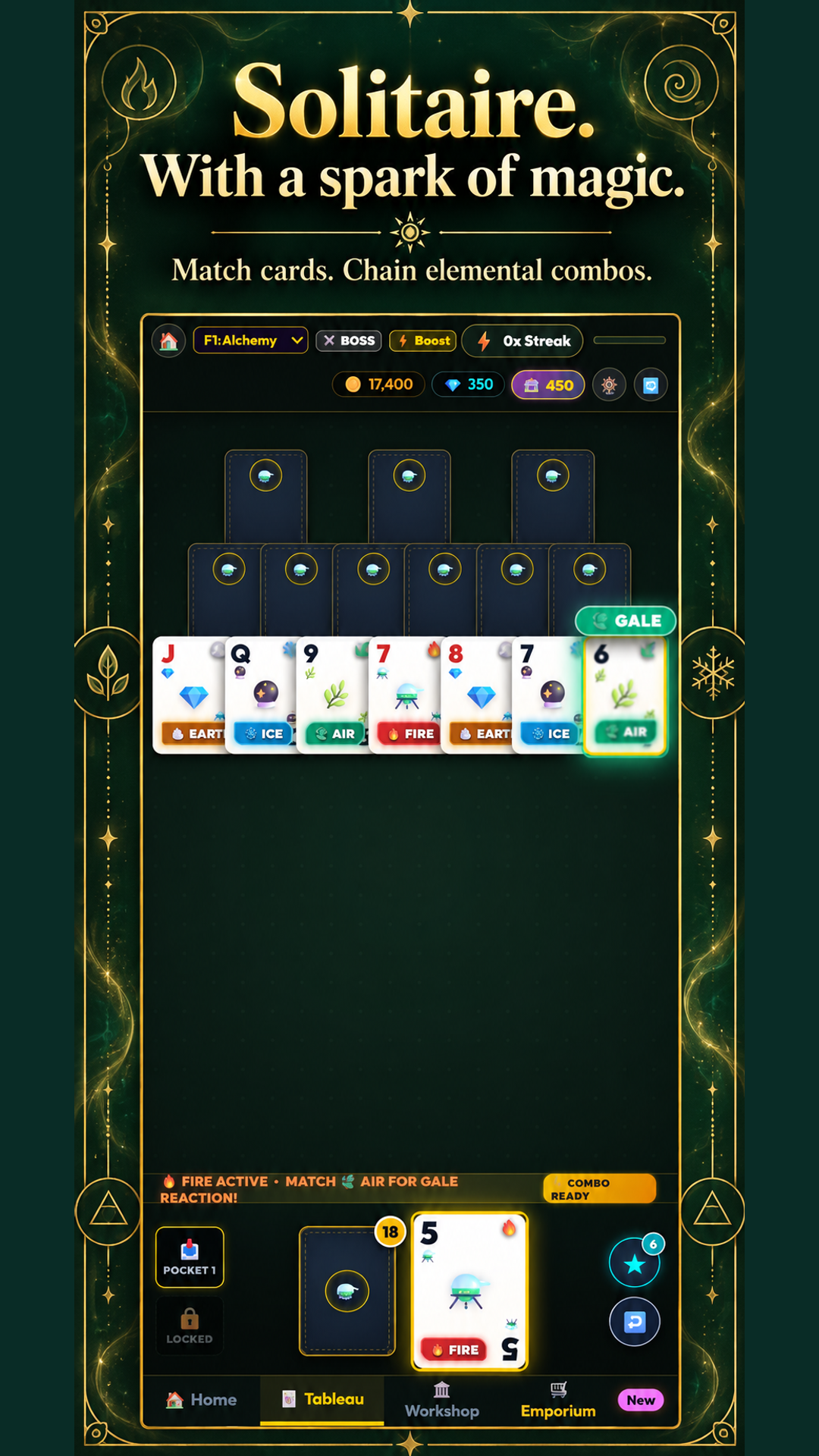 Find your next move: Apothecary Solitaire game screenshot