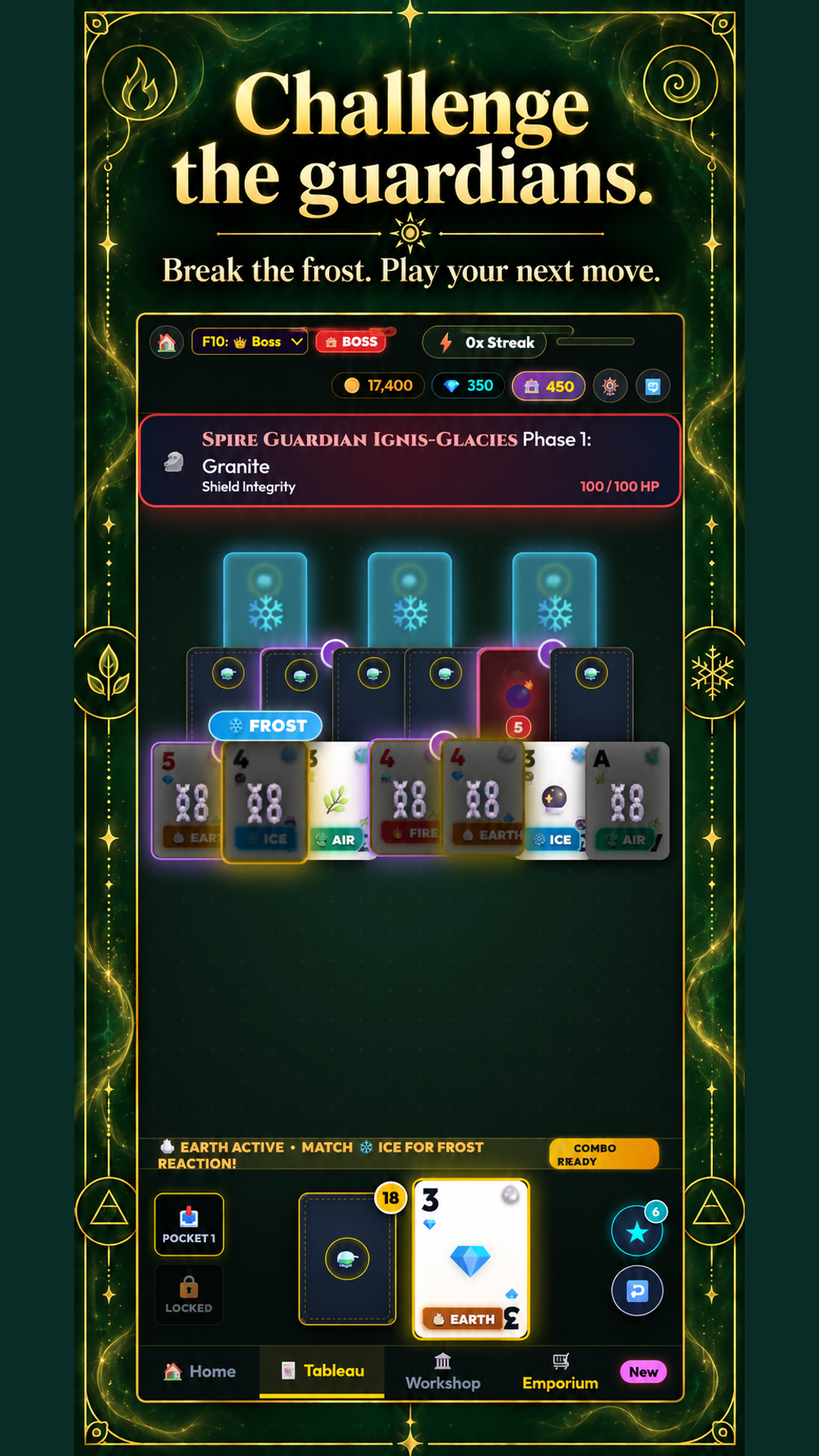 Rise to the challenge: Apothecary Solitaire game screenshot